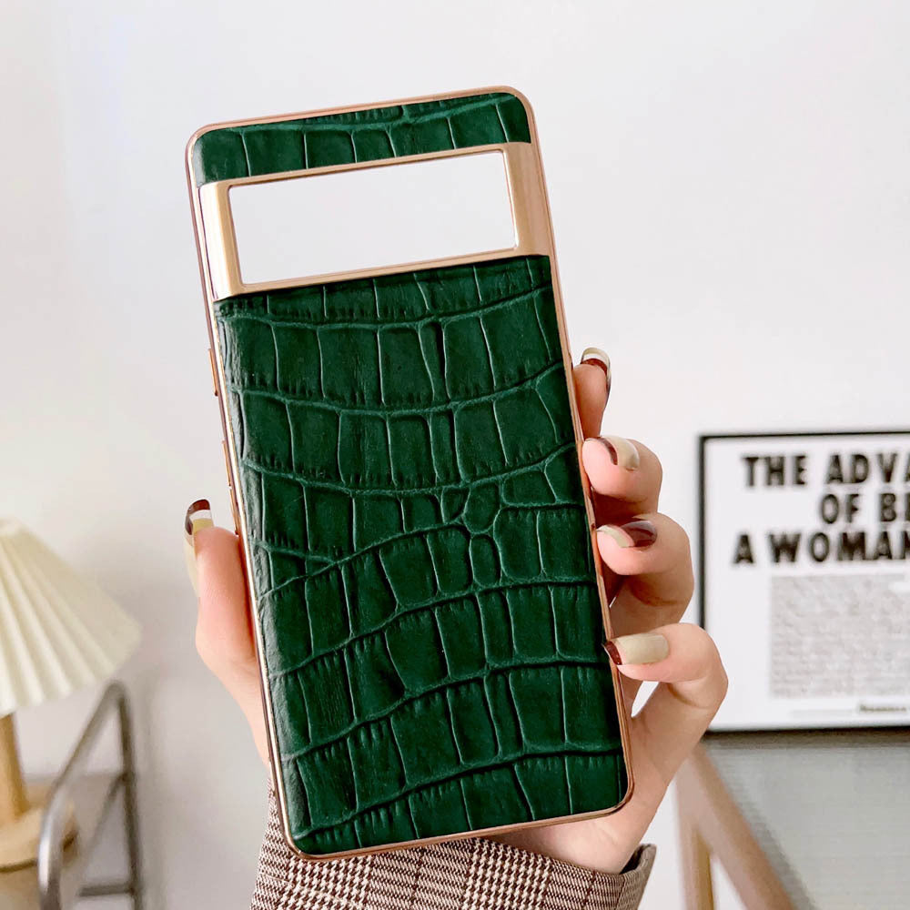Fashion Personality Top Layer Cattlehide Protective Case