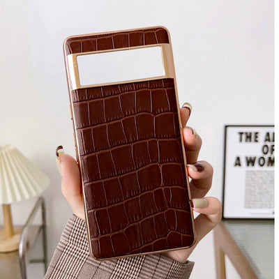 Fashion Personality Top Layer Cattlehide Protective Case