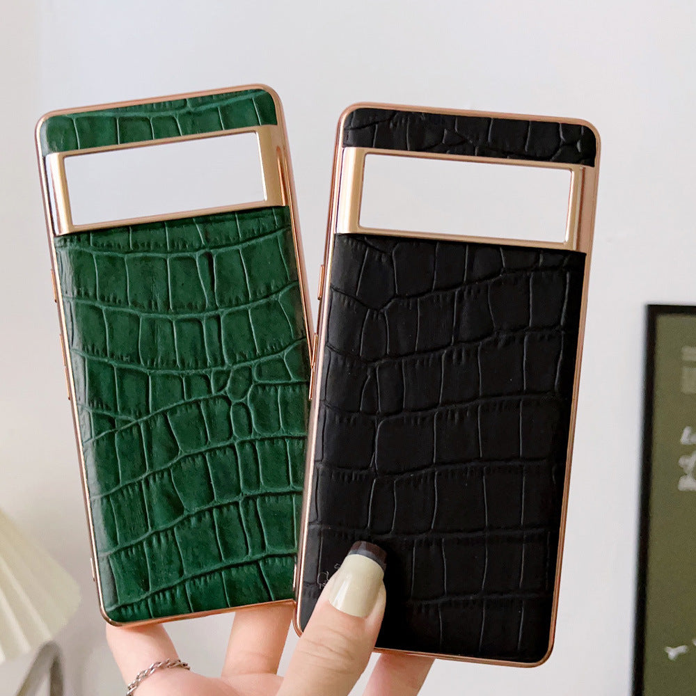 Fashion Personality Top Layer Cattlehide Protective Case