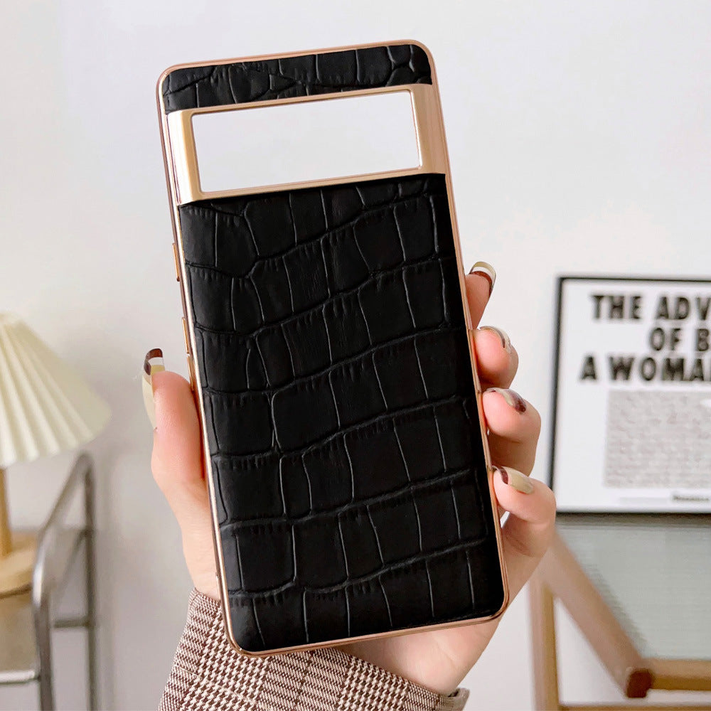 Fashion Personality Top Layer Cattlehide Protective Case